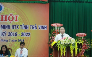 Chủ tịch Nguyễn Ngọc Bảo dự và chỉ đạo Đại hội V Liên minh HTX tỉnh Trà Vinh